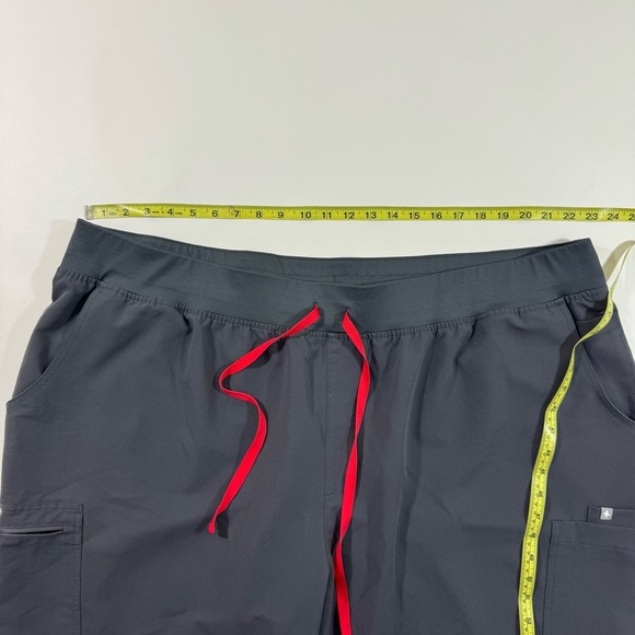 Figs Yola High Waist Scrub Bottom Pants Charcoal Grey - Picture 5 of 8